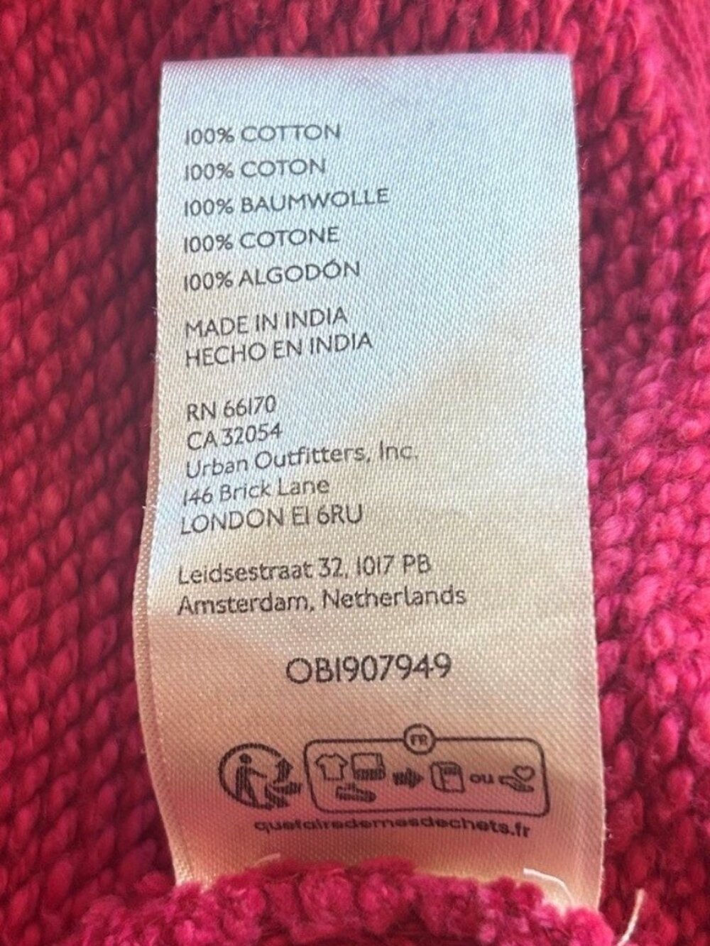 FREE PEOPLE We The Free Forever Yours Hooded Oversized Cardi Sweatshirt Magenta - Picture 10 of 10